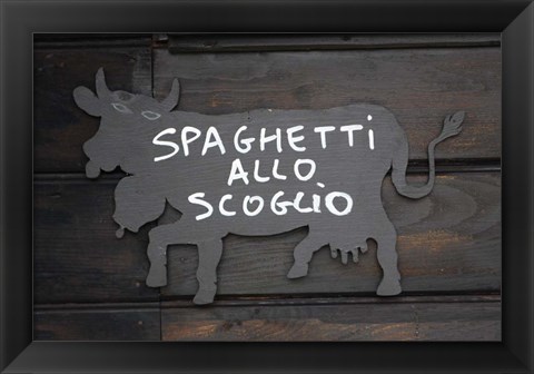 Framed Spaghetti Allo Scoglio Print