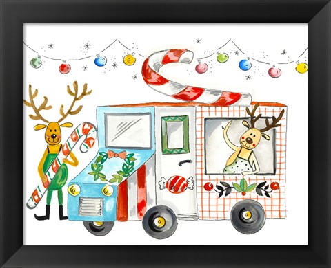 Framed Reindeer Treats Print