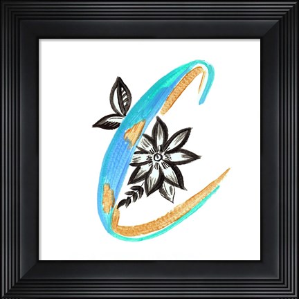 Framed Monogram C (II) Print