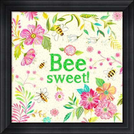 Framed Bee Sweet Print