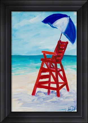 Framed Lifeguard Post I Print