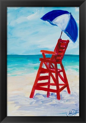 Framed Lifeguard Post I Print