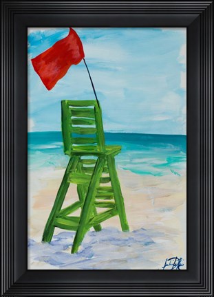 Framed Lifeguard Post II Print