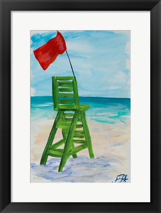 Framed Lifeguard Post II Print