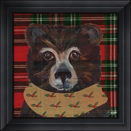 Framed Holiday Animals I Print