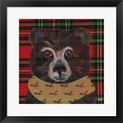 Framed Holiday Animals I Print