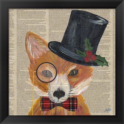 Framed Holiday Animals III Print