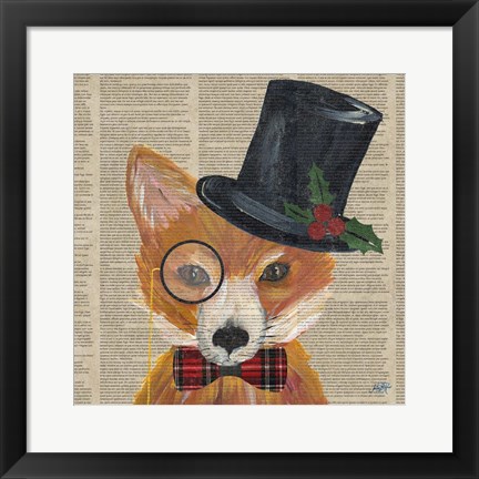 Framed Holiday Animals III Print