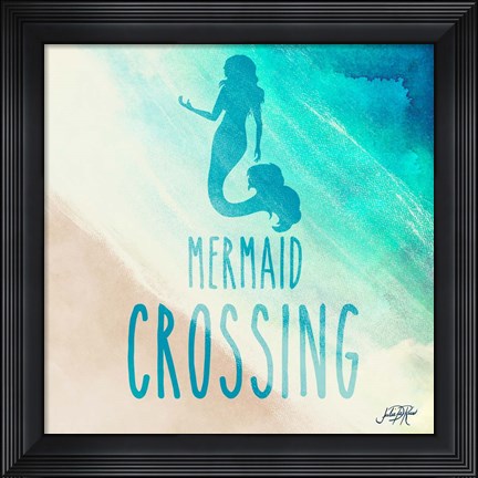 Framed Mermaid Crossing Print