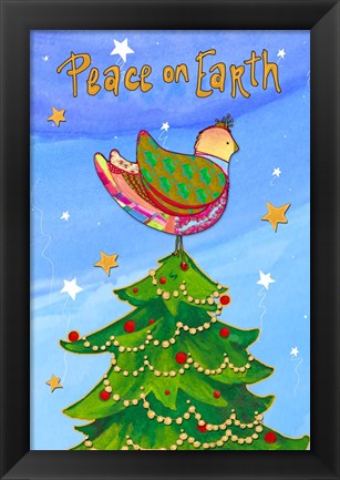 Framed Peace on Earth Birds I Print