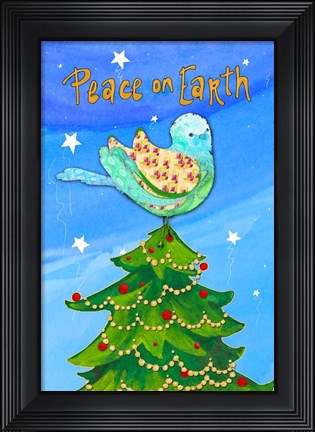 Framed Peace on Earth Birds II Print