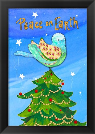 Framed Peace on Earth Birds II Print