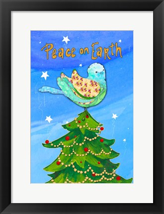 Framed Peace on Earth Birds II Print