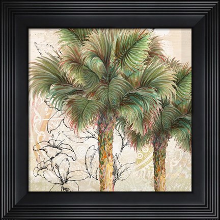 Framed Palms Away I Print