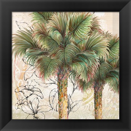 Framed Palms Away I Print