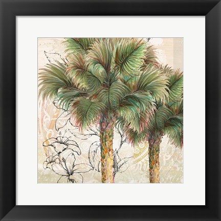 Framed Palms Away I Print