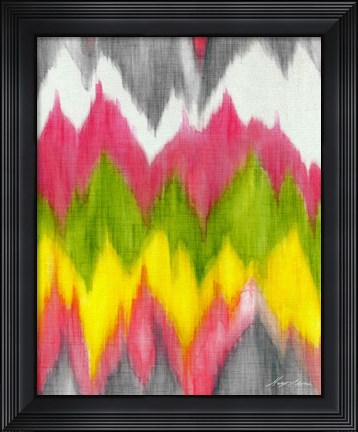 Framed Vibrant Crests II Print