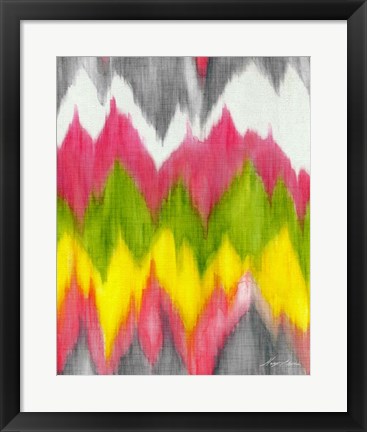 Framed Vibrant Crests II Print