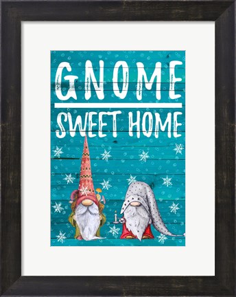 Framed Gnome Sweet Home Print