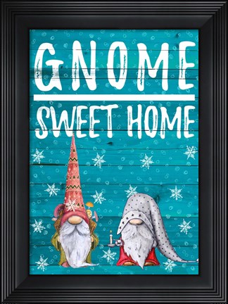 Framed Gnome Sweet Home Print
