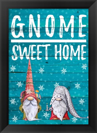 Framed Gnome Sweet Home Print