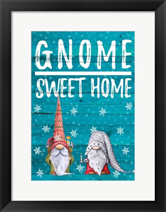 Framed Gnome Sweet Home Print