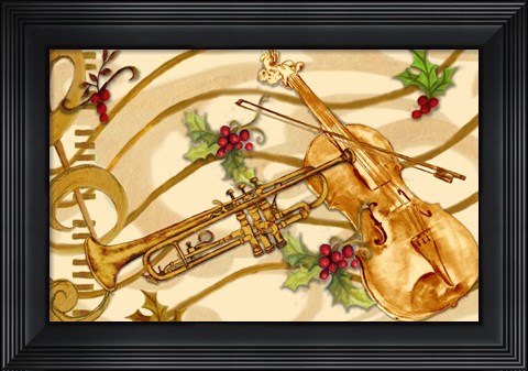 Framed Christmas Music I Print