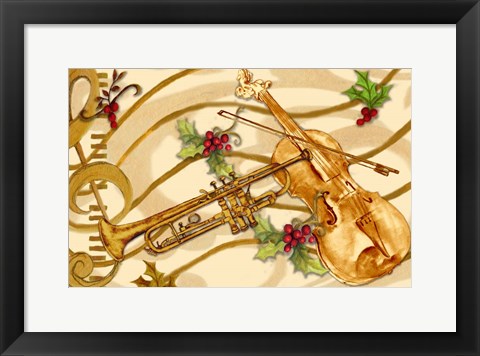 Framed Christmas Music I Print