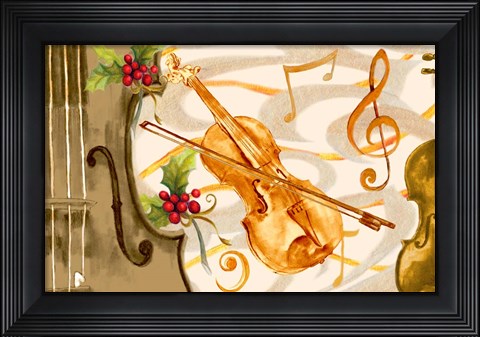 Framed Christmas Music II Print