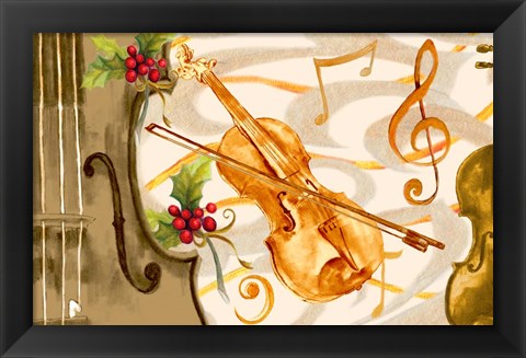 Framed Christmas Music II Print