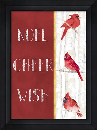Framed Noel Cheer Wish Print