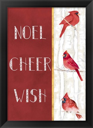 Framed Noel Cheer Wish Print