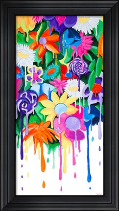 Framed Garden Drips Print