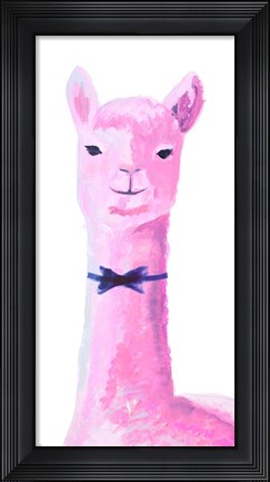 Framed Vibrant Llama Print