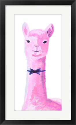 Framed Vibrant Llama Print