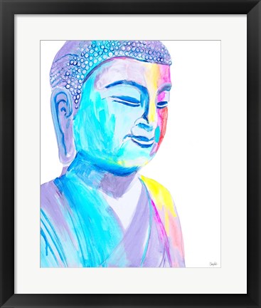 Framed More Vibrant Buddha Print