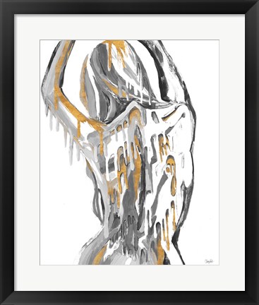 Framed Golden Woman Print