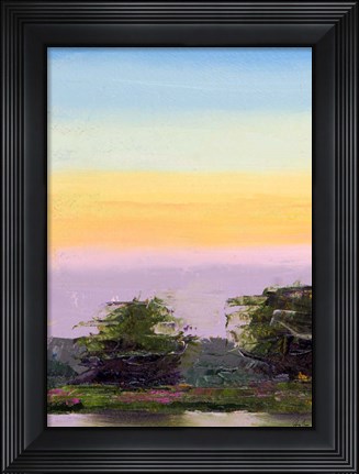 Framed Glowing Sunset Print