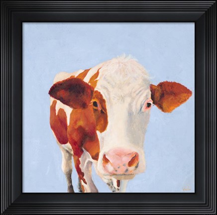 Framed Cow Self Portrait Print