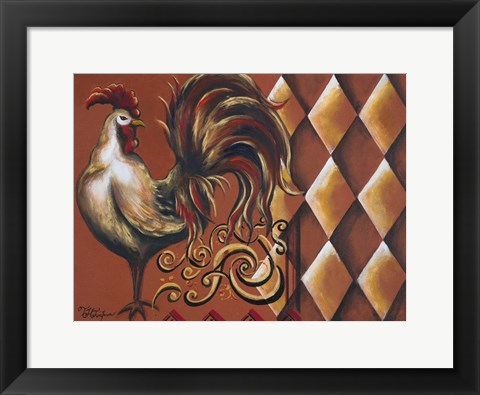 Framed Rules the Roosters I Print