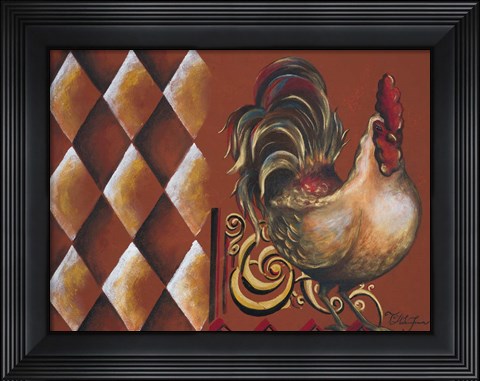 Framed Rules the Roosters II Print
