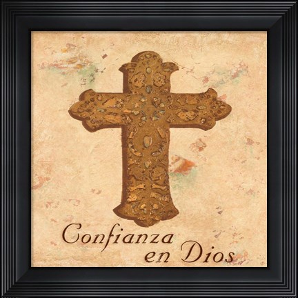 Framed Fe en Dios II Print