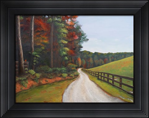 Framed Country Road I Print