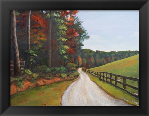 Framed Country Road I Print