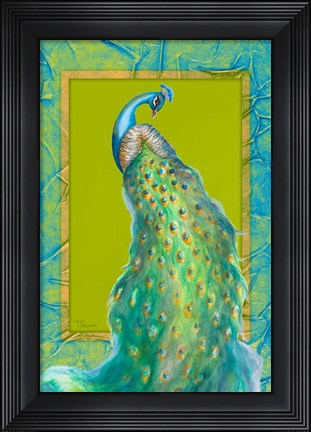 Framed Peacock Daze I Print