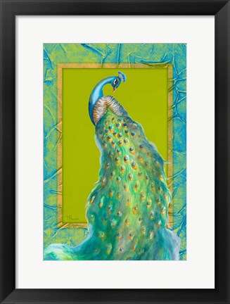 Framed Peacock Daze II Print