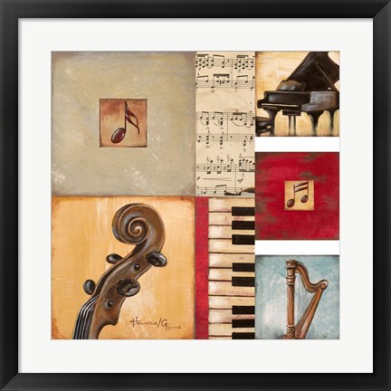 Framed Music Print