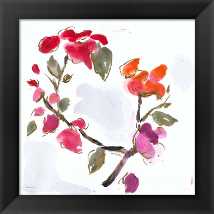 Framed Spring Floral I Print