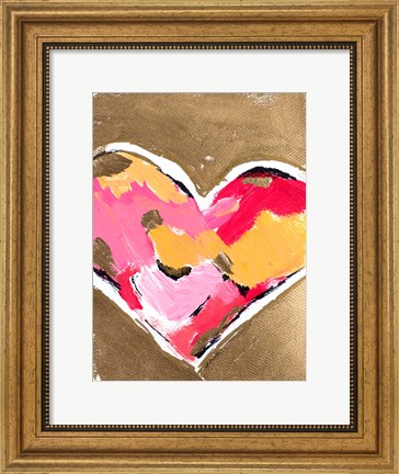 Framed Heart Full of Love II Print
