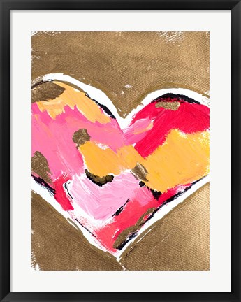 Framed Heart Full of Love II Print